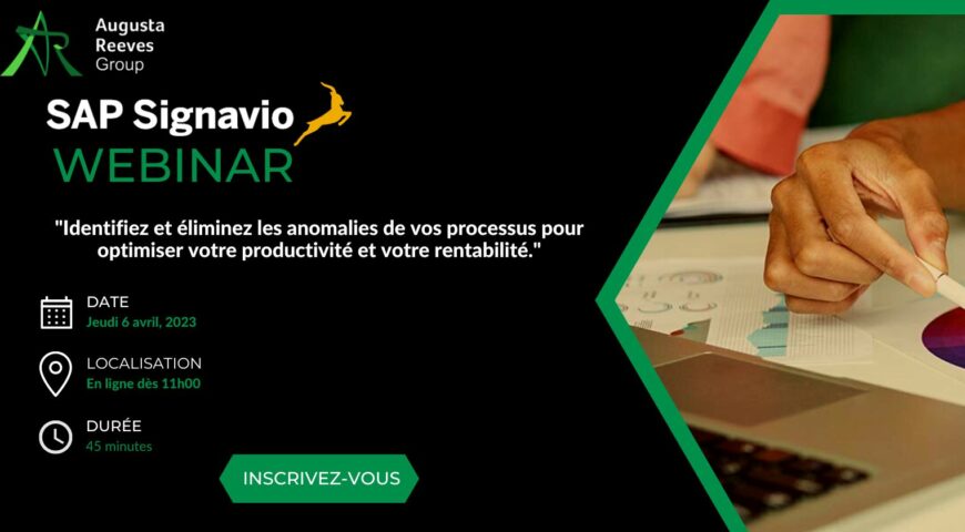 Webinar 6 avril 2023 : “La solution SAP Signavio”
