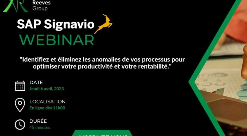 Webinar 6 avril 2023 : “La solution SAP Signavio”