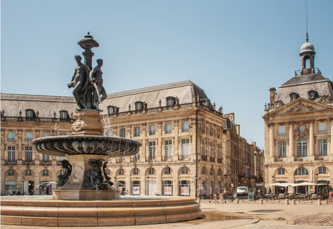 La fontaine des Trois Grâces à Bordeaux