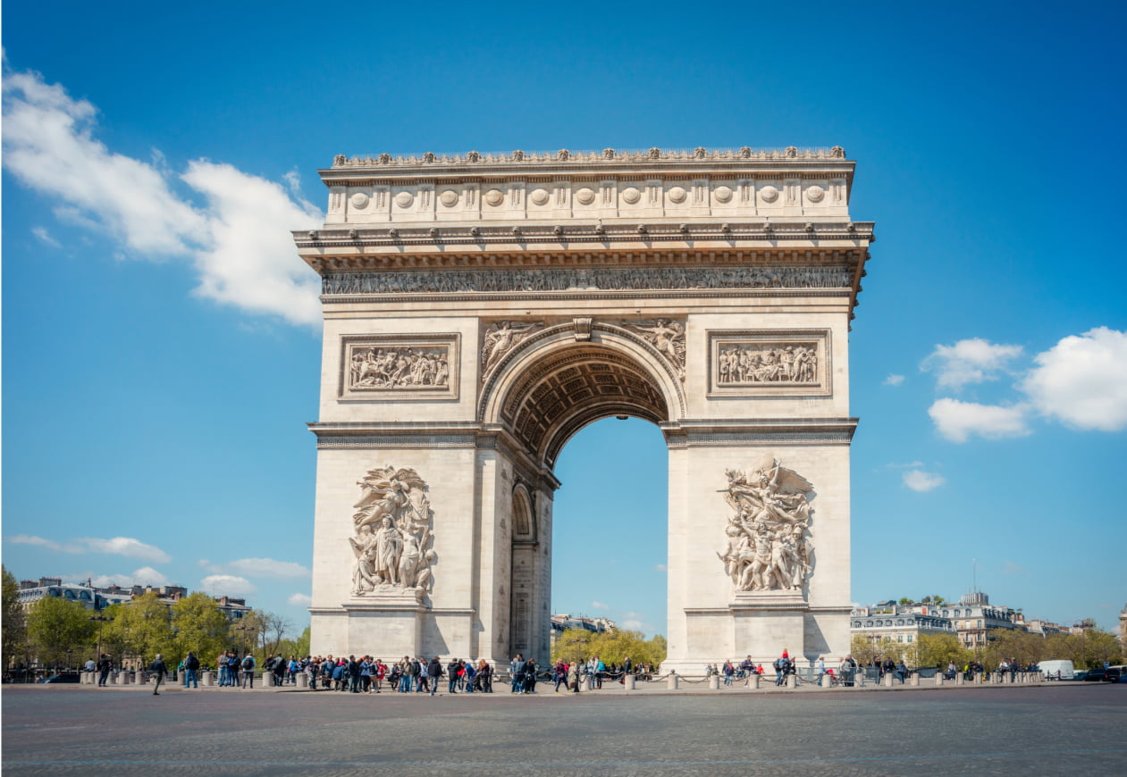 L'arc de triomphe de Paris